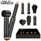 UKLISS 5 in 1 Blow Dryer Brush, Hair Dryer Brush Air Curler Air Curling Wrap Styler, Hot Air Brush Negative Ion Curler