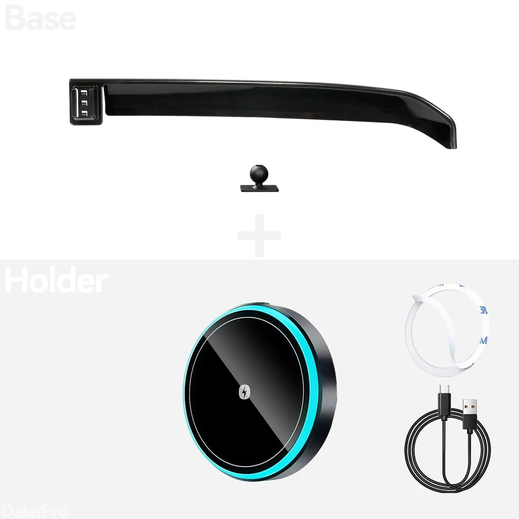 Audi A5/S5/RS5 2025-2027 Screen Clip Car Phone Holder Mount with Wireless Charger (Qi)