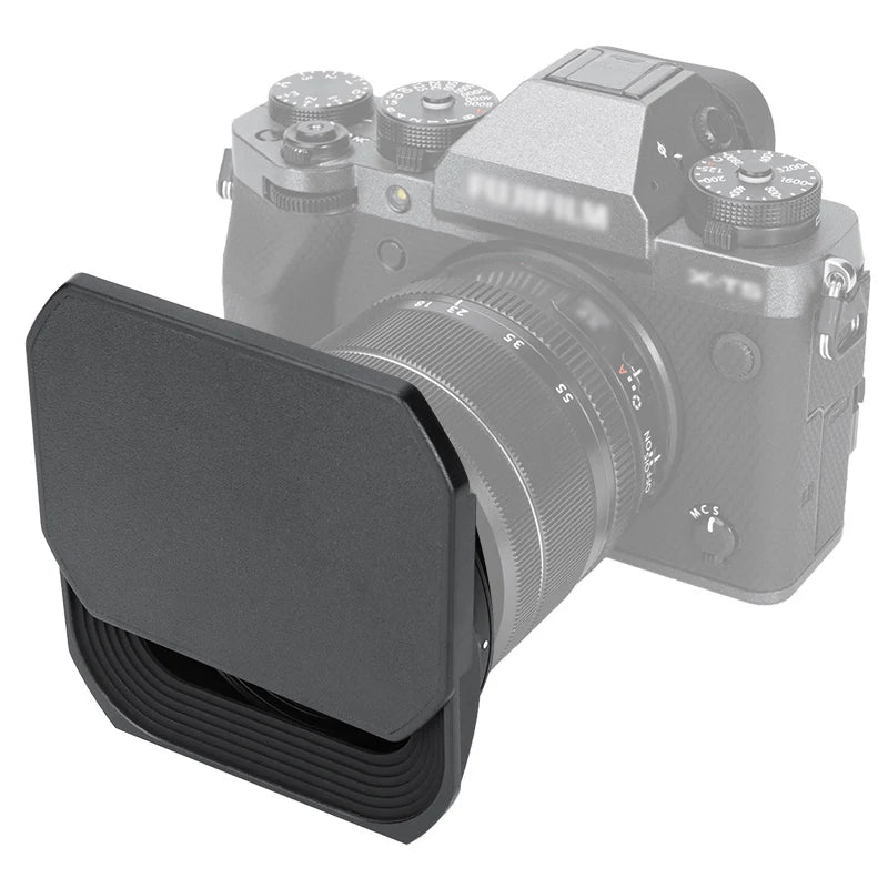 JJC Fuji 14/18-55 Metal Camera Lens Hood Sun Shade Compatible with Fujifilm XF14mm F2.8 R Lens & XF18-55mm F2.8-4 R LM OIS Lens