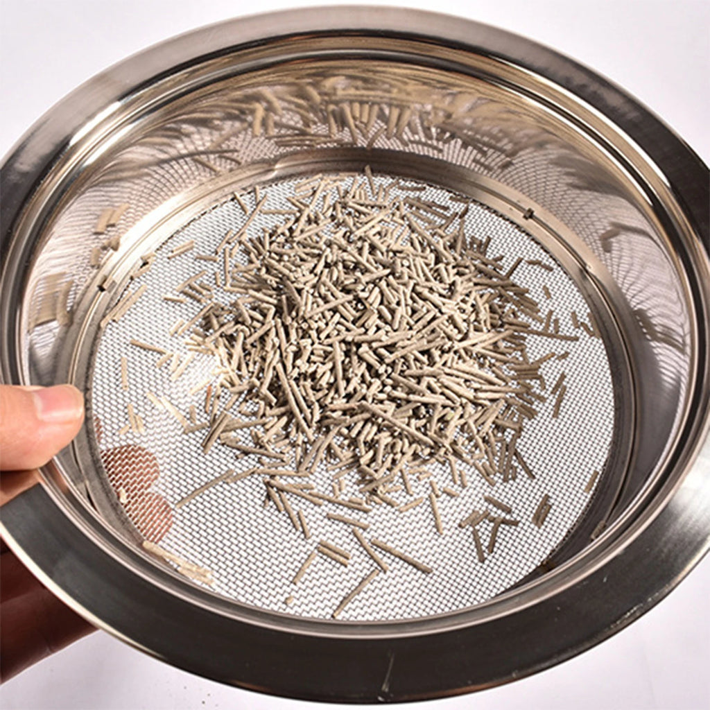 Gardening Soil Sieve 1/3/6/9/12mm Mesh Hole Stainless Steel Screen Sifter for Compost Sand Bonsai Potting Soil Filtering Remove