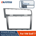 8/9.2 inch MIB Radio Frame For VW Golf 7 MK7 Golf 7.5 MK7.5 Volkswagen Car Radio Plates Decorative Panel Screen Bezel