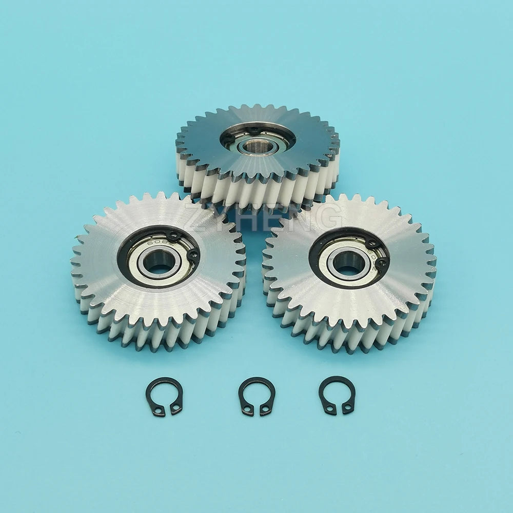 47.5x12mm Oblique Planetary Gear 35 Teeth Helical Gear With 8mm Bearings E-bike Nylon and Steel Gear For Electric Bike Hub Motor