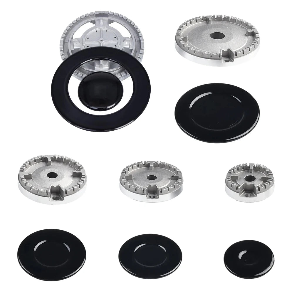1 Set Cooker Hat Set Stove Lid Upgraded Oven Gas Hob Burner Crown Flame Cap Fits Most Gas Stove Burners Kitchen accessories