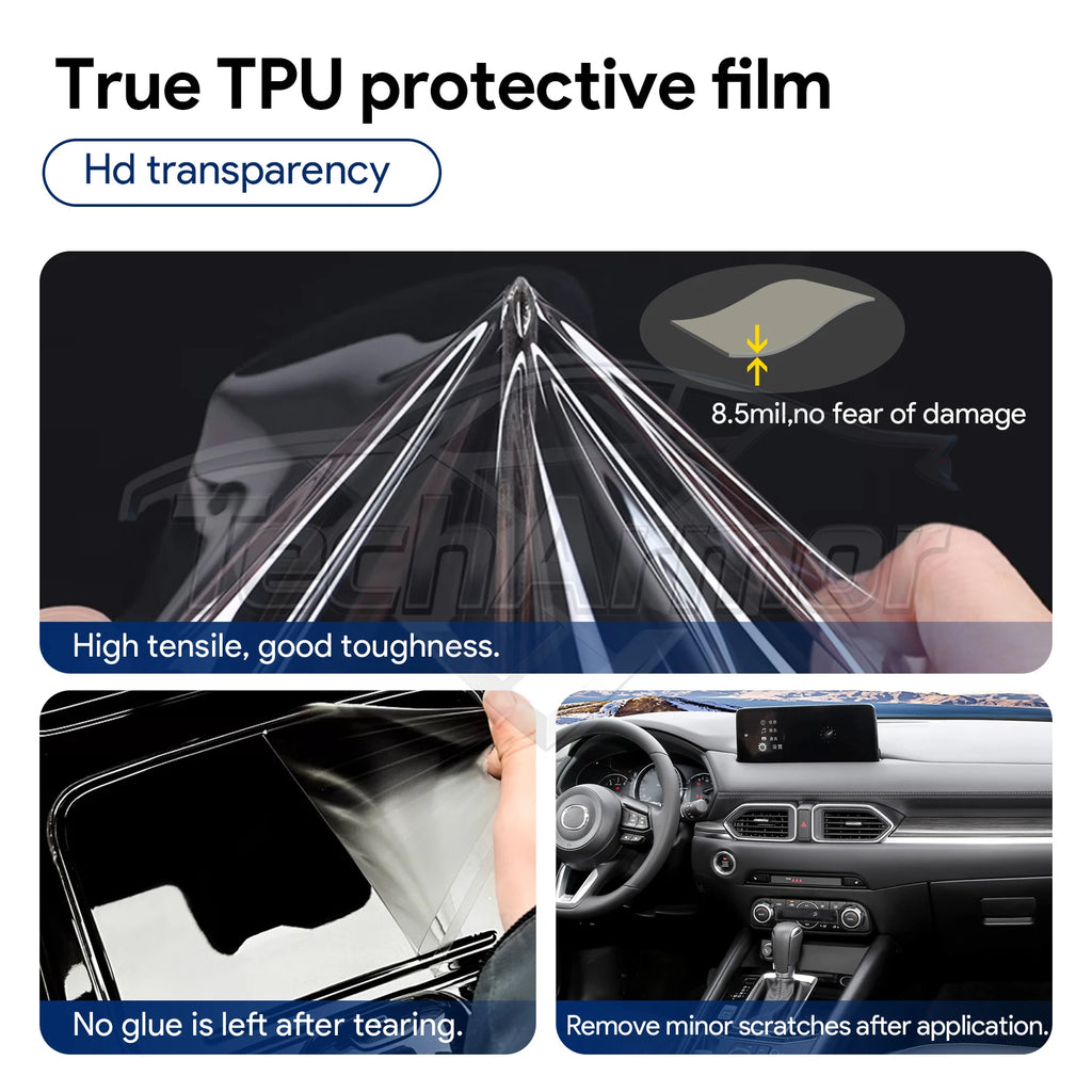 For Mazda CX 5 2023-2025 Car Interior TPU Protector Anti-scratch Film Auto Protective Transparent Anti-tear Stickers Accessories