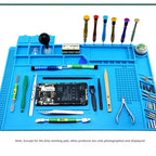 Silicone Soldering Pad Desk Platform Mat for Welding Station Iron Phone PC Repair Magnetic Heat Insulation No Lead S-160