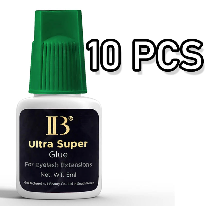 IBeauty Ultra Super IB Glue for Eyelash Extensions 5ml IB Green Cap False Lash Adhesive Makeup Tools Korea Supplies Cola