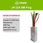 JN Ebike Controller 36V 48V 15A 17A 22A 25A 30A 35A Control System with 6 9 12 Mosfets for Electric Scooter Conversion Parts