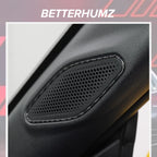 Carbon Fiber Auto A-Pillar Speaker Panel Cover Trim Sticker For Ford Mustang GT 2024 2025 Car Interior Decor Tuning Accessories