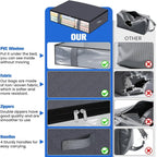 4 Pack Under Bed Storage Containers Blanket Storage Bag Shoe Storage and Organization Space-Saving Bedding Organizer for Bedroom