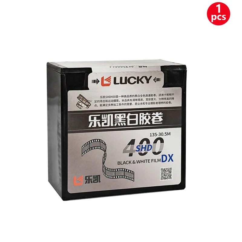 1/2/3 Pcs New LUCKY SHD400 135mm Black And White Film 30.5 Meters Disc Clear and High resolution（Shelf Life 2027)