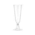 JUSTINLAU 25/50/100pcs Disposable Cups Clear Plastic Champagne Flutes Bar Cups Toasting Glasses for Weddings Party Cocktail Cups