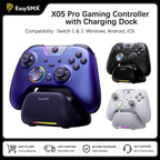 EasySMX X05 Pro Wireless Gaming Controller with Hall Joysticks, 1000Hz Polling Gamepad for PC Nintendo Switch Android and iOS