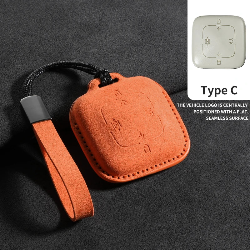 Suede Car Remote Key Case Cover For ZEEKR X 001 007 009 7X MIX Car Remote Key Case Shell Durable Protector Decorative Accessorie