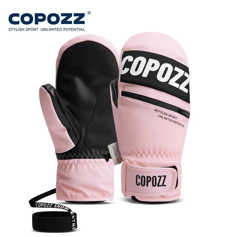 COPOZZ Ski Gloves 3M Thinsulate Insulated Waterproof Windproof Breathable, Unisex