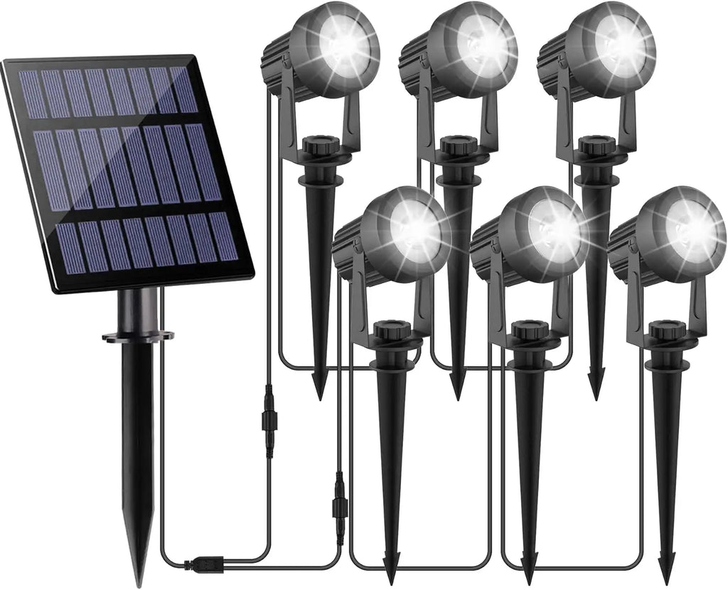 3000K/6000K/RGB Outdoor Solar LED Light IP65 Garden Landscape Pathway Wall Lamp for Tree Decor Yard Street Solar Spotlight