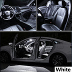 ZITWO 17Pcs LED Interior Reading Roof Door Light Plate Bulb Kit For Honda Accord 7 VII MKVII MK7 7th 2003 2004 2005 2006 2007