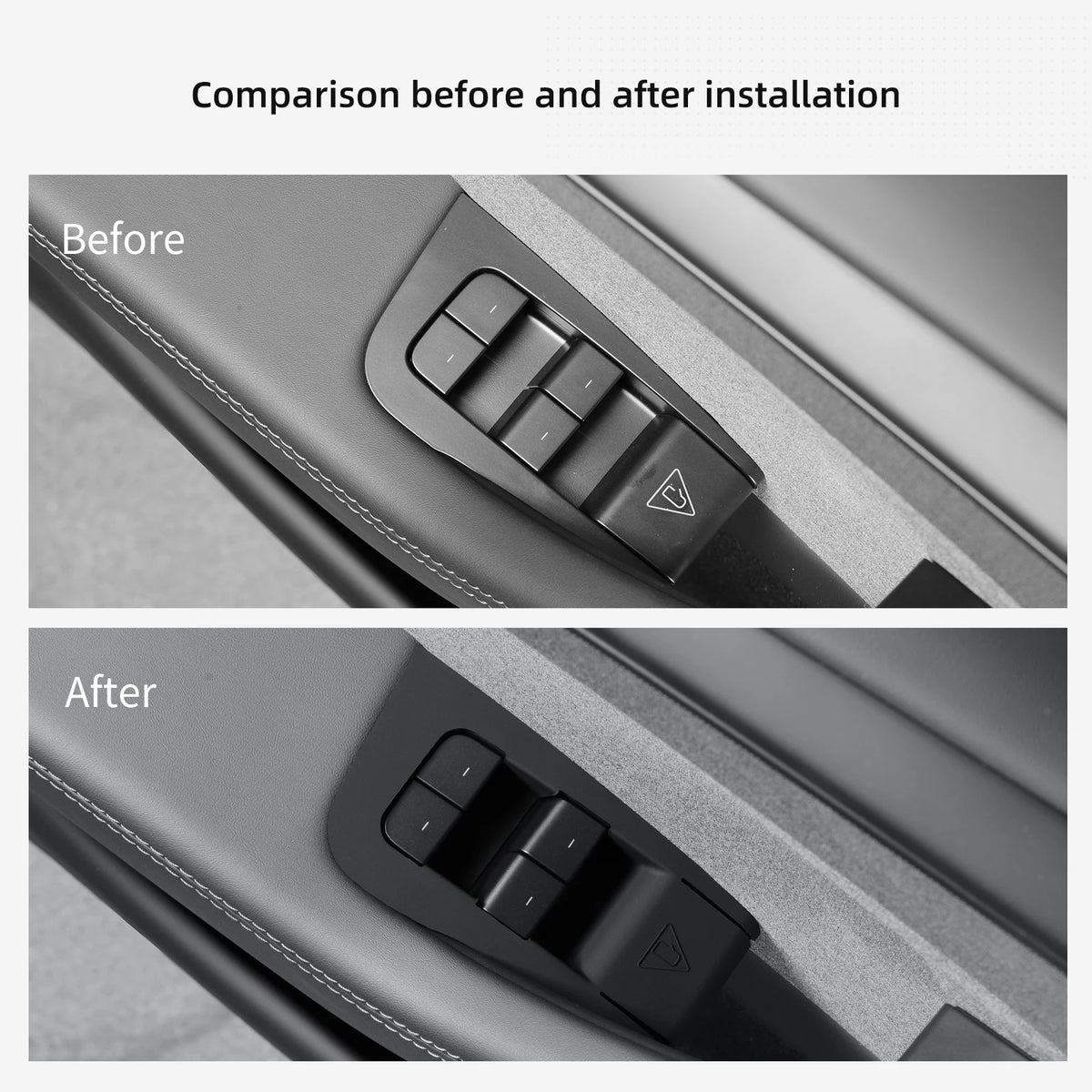 for Tesla Model Y Launch 2025 2026 Juniper only fit Left Rudder Car Glass Lift Switch Panel Door Armrest Lift Control Trim Cover
