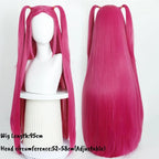 Movie Kpop Anime Cosplay Wigs Purple Black Red Long Hair Heat Resistant Synthetic Wigs Carnival Props
