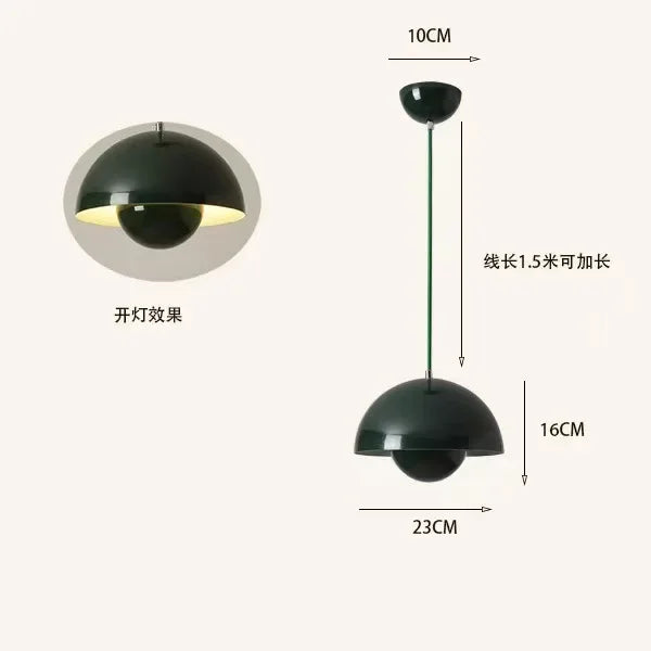green / warm light
