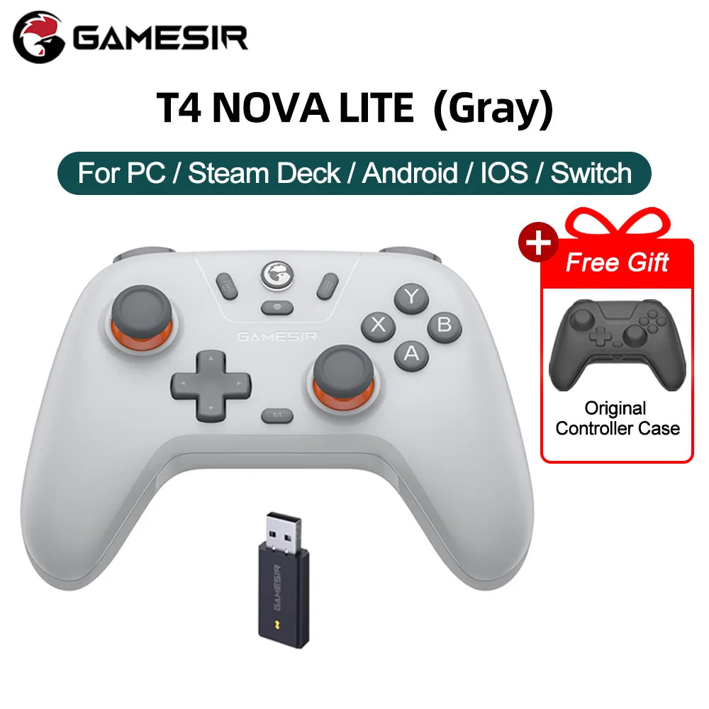 GameSir Nova Lite Wireless Controller Hall Effect Joysticks for PC Switch Android iOS - Blue
