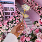 Rose Colorful Rainbow Artificial Flowers Crystal Flower Best Gifts for Mother's Day Thanksgiving Valentine's Day Birthday Party