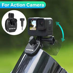 Motorcycle Windshield Mount Clamp Aluminum Clip For GoPro 13 12 Insta360 Go Ultra For DJI Osmo Nano/360/Action 6 5 Pro Pocket 3