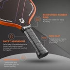 JUCIAO T-Titanium Pickleball Paddle Carbon Fiber Pickleballs For Spin And Control Foam  Injected Edges Thermoformed Pickleball