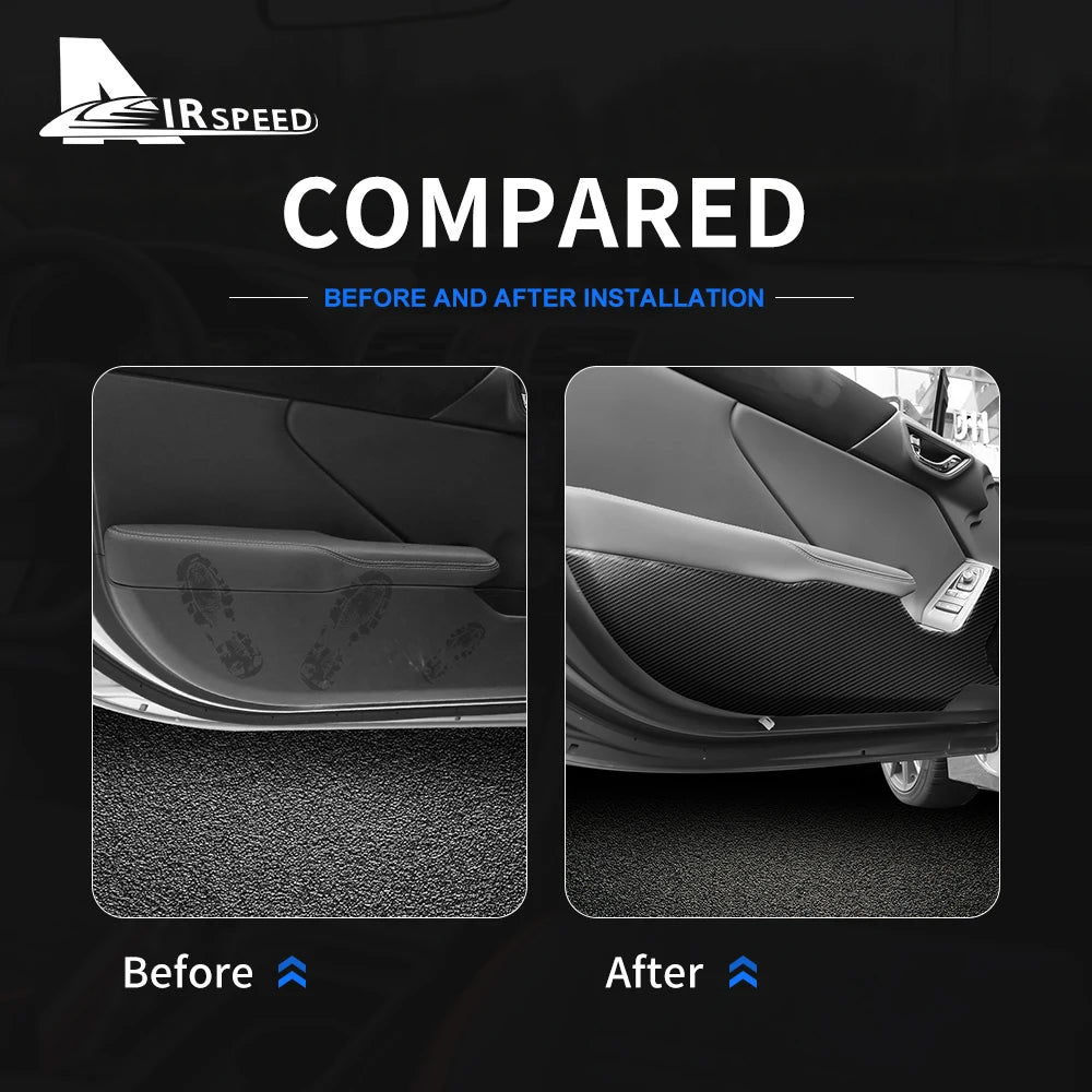 Suede For Subaru BRZ Toyota GR86 2021 2022 2023 2024 2025 Anti-kick Pad Sticker Leather Carbon Car Door Protection Accessories