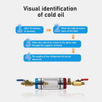 Automotive Air Conditioning Compressor Oil Filter And Refrigerant Oil Analyzer Filler Purifier for Cooling System Maintenance
