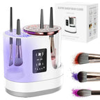 3 IN 1 Electric Makeup Brush Cleaner Automatic Makeup Brush Cleaner with Makeup Brush Dryerfor All Size Beauty Makeup Brush Set