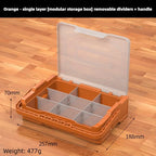 BAOLIAN Combined Parts Storage Multi-grid Screw Placement Plastic Small Box  Electronic Component Storage Case Garage Organizer