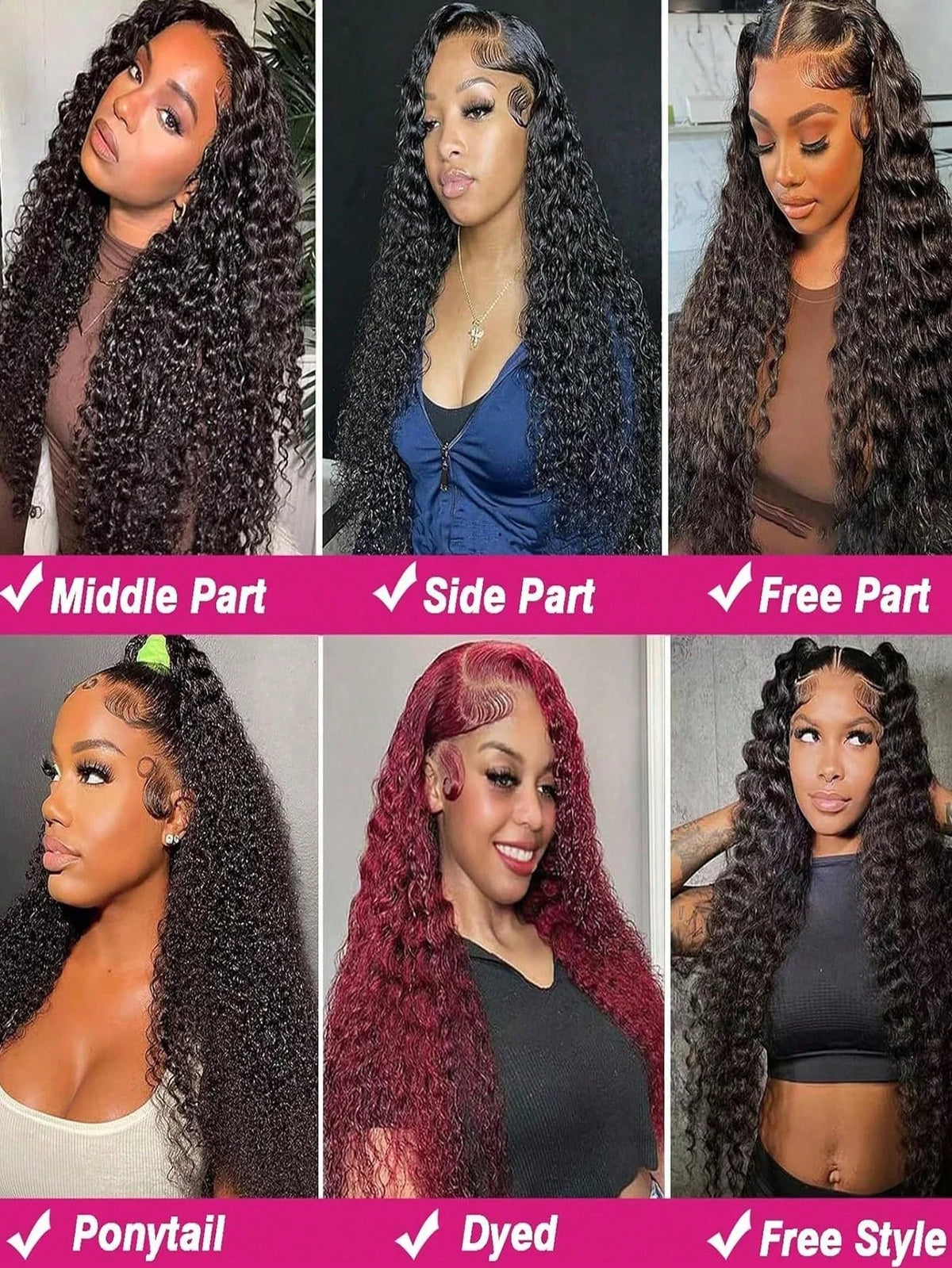 40 46 Inch 13x4 13x6 Full Frontal HD Transparent Lace Long Deep Wave Brazilian Remy Human Hair Pre plucked Wigs 200 Density