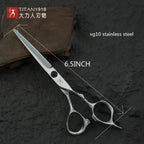 Titan hair scissors cut hair shears cutting hairdressing  vg10 steel, hand made sharp scissors