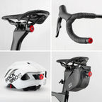 ROCKBROS Bicycle Handlebar End Lights IPX6 Bike Rear Light 5 modes Bike Lamp Intelligent Brake Sensor Safety Night Riding