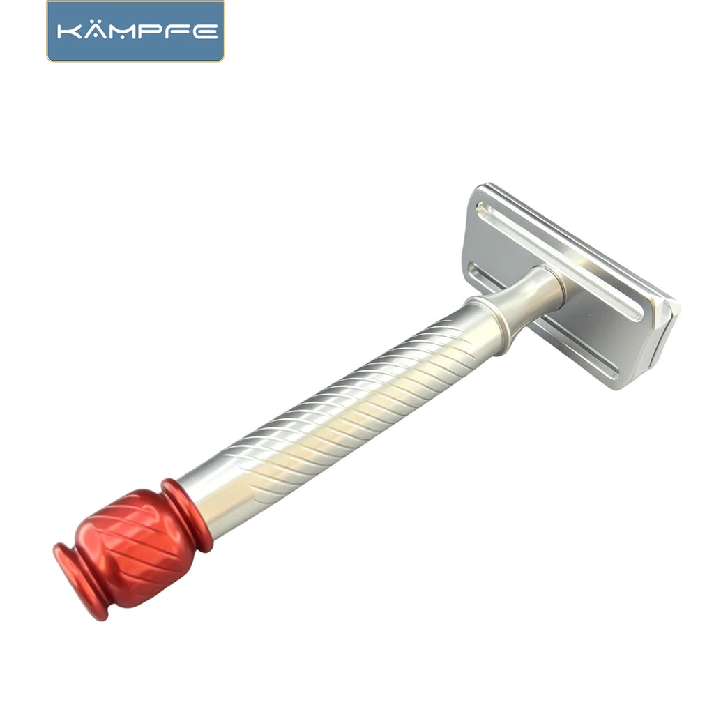 KAMPFE Traditional CNC Aluminum Metal Safety 30° Fixed Angle Razor Double Edge Manual Shaver for Close Shave Razor