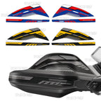 For R1200GS R1250GS ADV Rallye HP4 Trophy Triple Black Motorcycle Handguard Shield Sticker Motorrad Hand Guard Decals