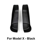 For Tesla NEW Model S X 2023 - 2026 Door Side Storage Box TPE Front Rear Door Handle Organizer Tidying Car Door Slot Accessories