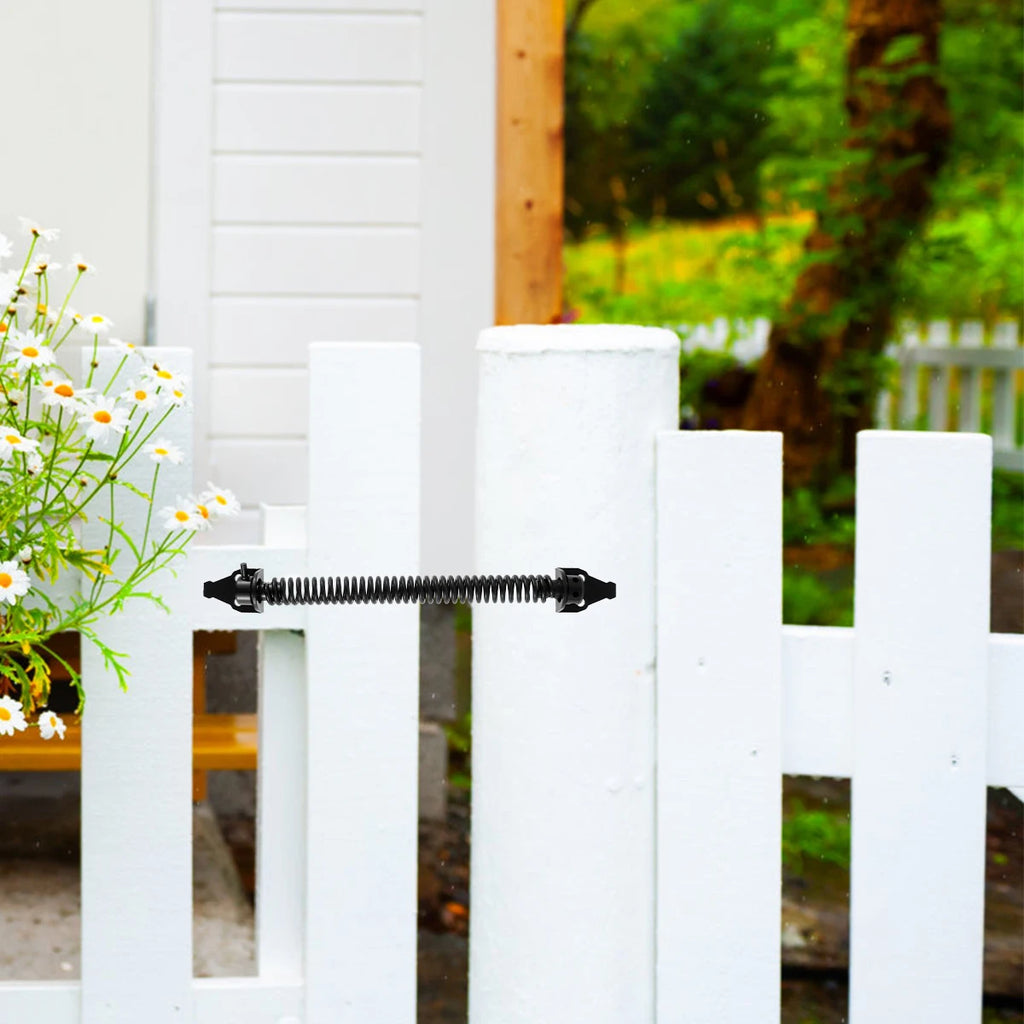 Garden gate spring closer 8 inch carbon steel automatic gate/door closer, black, 1pc/2pcs