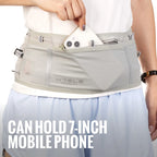 WRELS Waist Bag Invisible Elastic Running Belt Multi-Function Fanny Pack Waterproof Close-Fitting Marathon Waist Belt Bag