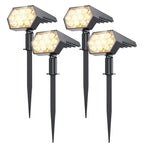Solar Lights Outdoor  92 LED Solar Spot Lights Outdoor IP67 Waterproof Solar Garden Lights 2 In 1 for Yard Garden Porch