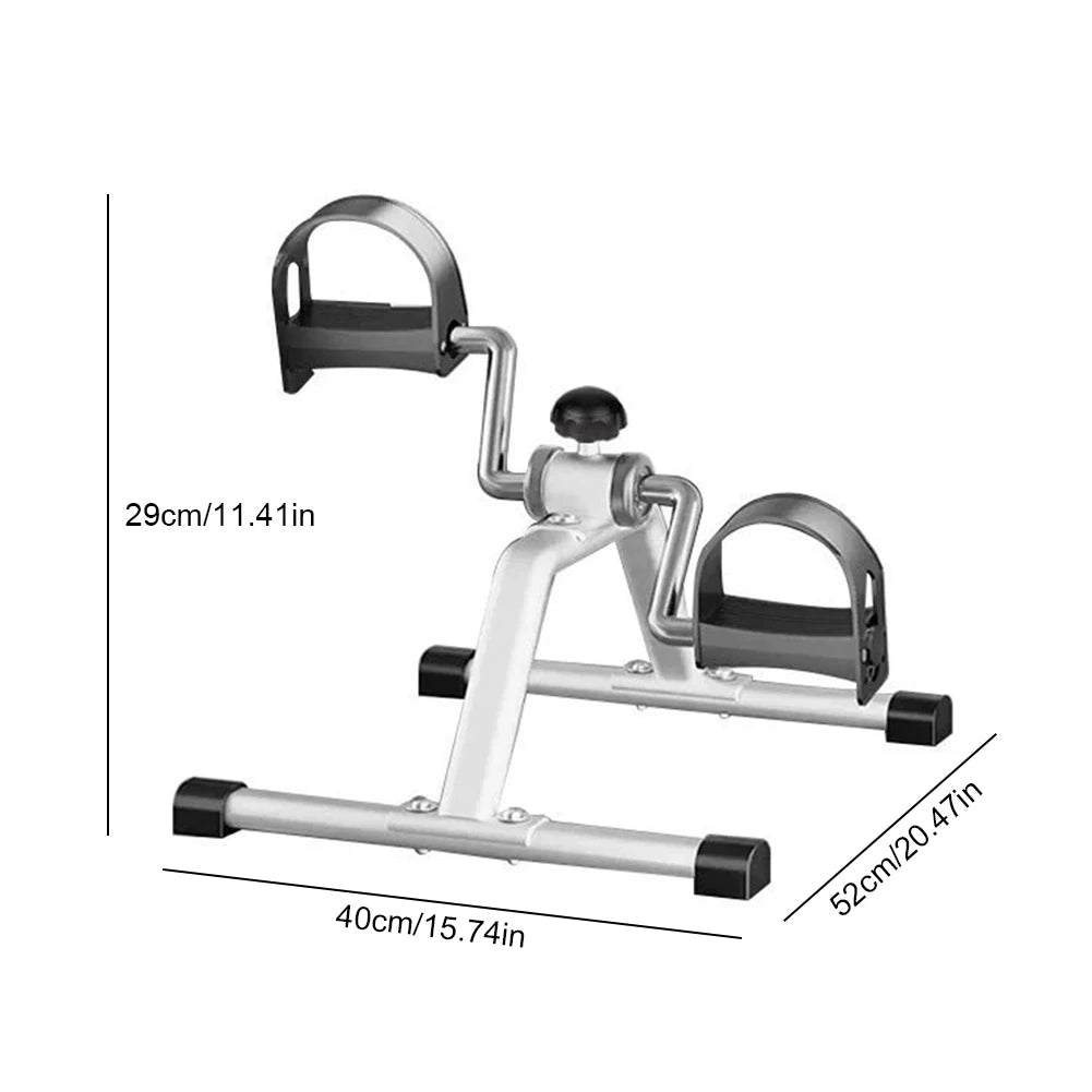 Mini Pedal Exerciser Exercise Bike Indoor Under Desk Bike Pedal Exerciser for Elderly Leg Rehabilitation Home Fitness Equipment