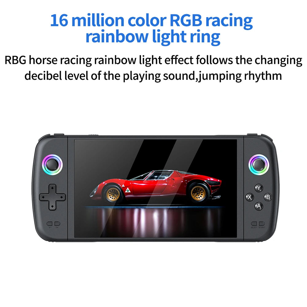 7.0 Inch Big Screen M27 Portable Pocket Retro Handheld Video Game Console 1024*600 Display Support LINUX Emelec 64G/128G