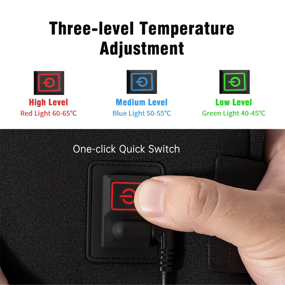 Windproof Bike Handlebar Covers Bike Heated Handlebar Mittens Temperature Adjustable Windproof Cycle Gloves for Mountain