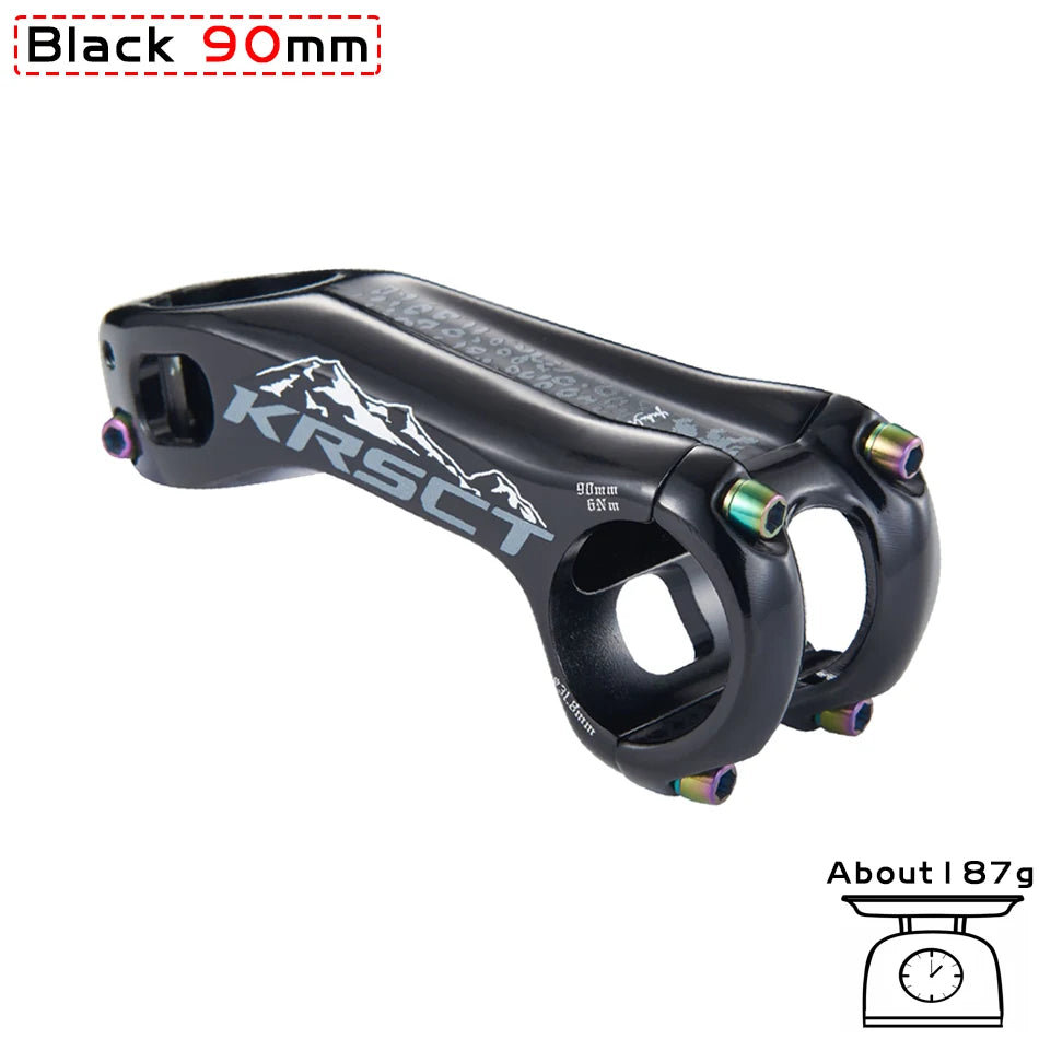 KRSCT Bicycle Stem 3D Forging High Strength Mountain Bike Stem -20 Degree 70/80/90/100mm Length for AM/FR/DH 31.8mm Handlebar