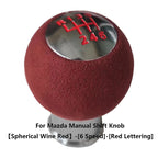 Brand New Suede 5 Speed 6 Speed Manual Shift Knob For Mazda 6 Atenza For Mazda 3 Axela Mazda 8 5 CX-5 CX-4 MX-5 MX5