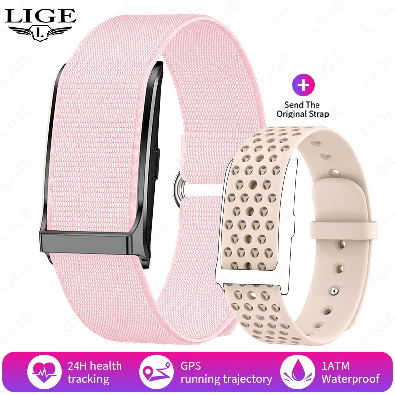 LIGE Smart Watch Men Women Fitness Smart Bracelet Sports Band Heart Rate Blood Pressure Monitor Waterproof Multifunction Watches
