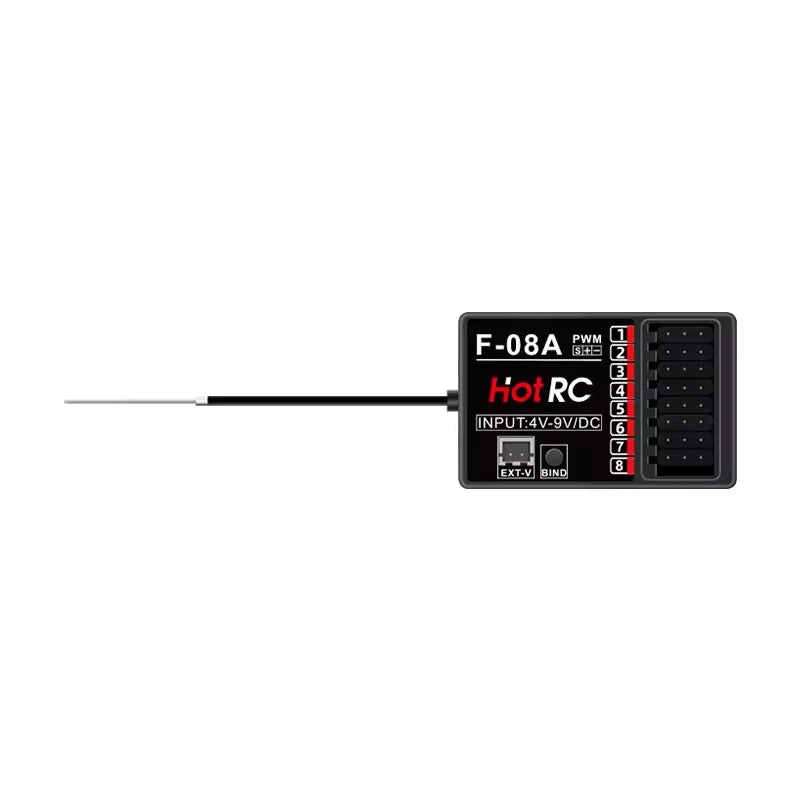 Hot RC CT-8A 2.4G 8-Channel Radio System Remote Control Transmitter With F-08A Receiver For Climbing Drift Vehicle RC CAR TANK