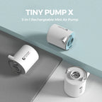 FLEXTAIL TINY PUMP X - Portable Air Pump, Mini Camping Pump with Light, USB-C Charging, Ideal for Sleeping Pad, Air Bed Mattress