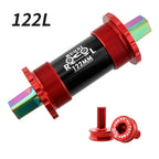 MUQZI Bicycle Titanium Ceramics Bottom Bracket MTB Road Bike BB68 103 107 110 113 119 122mm Square Tapered Axis
