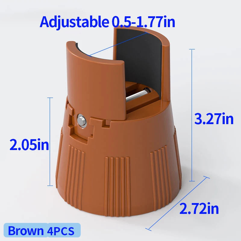 Adjustable Splint-Type Lift Pads: Moisture-Proof, Shockproof For Furniture Legs; Fits Table/Chair/Stool Legs For Heightening